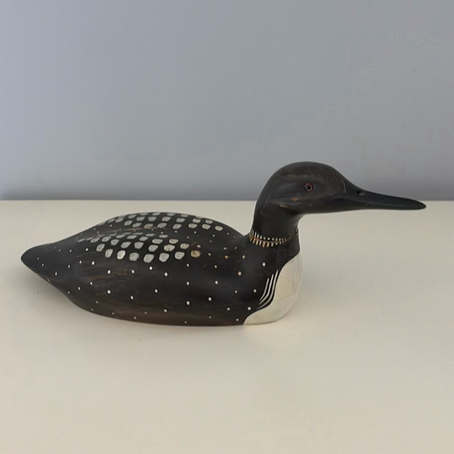 Hand-Carved Loon by RON SADLER & MATS JONASSON Crystal Sculpture - image 2 of 14