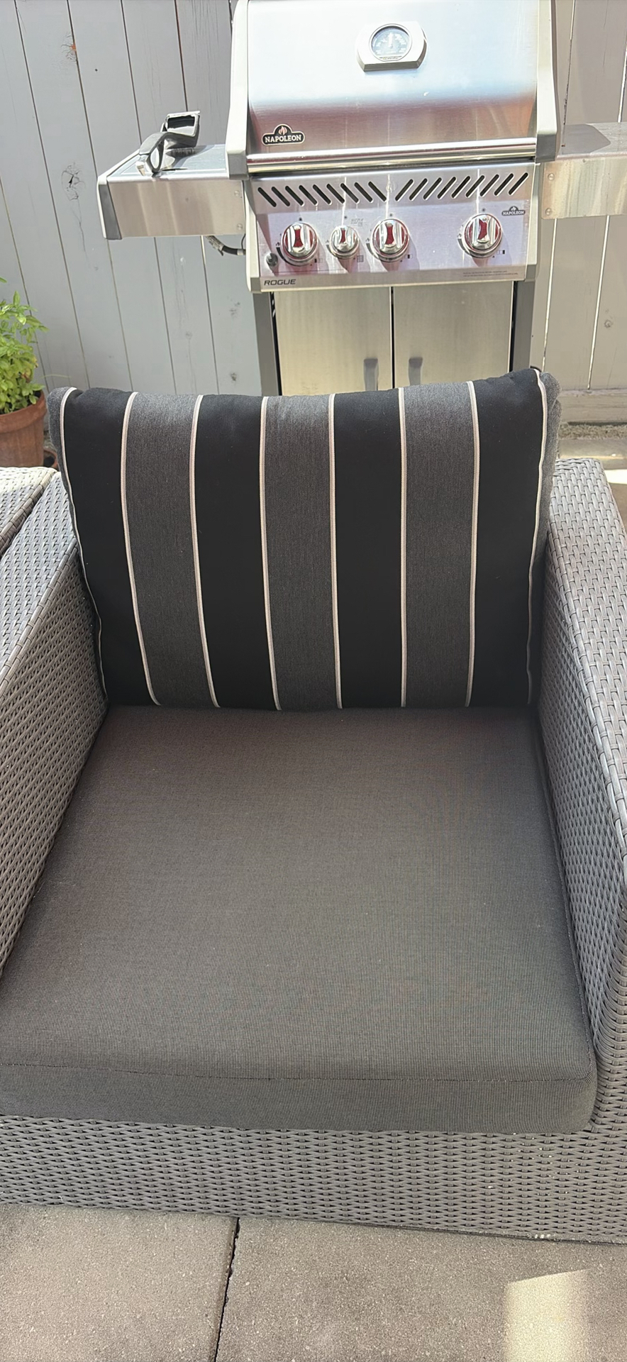 SUNBRELLA Outdoor Resin Wicker Patio Seating Set with Coffee Table - image 4 of 14