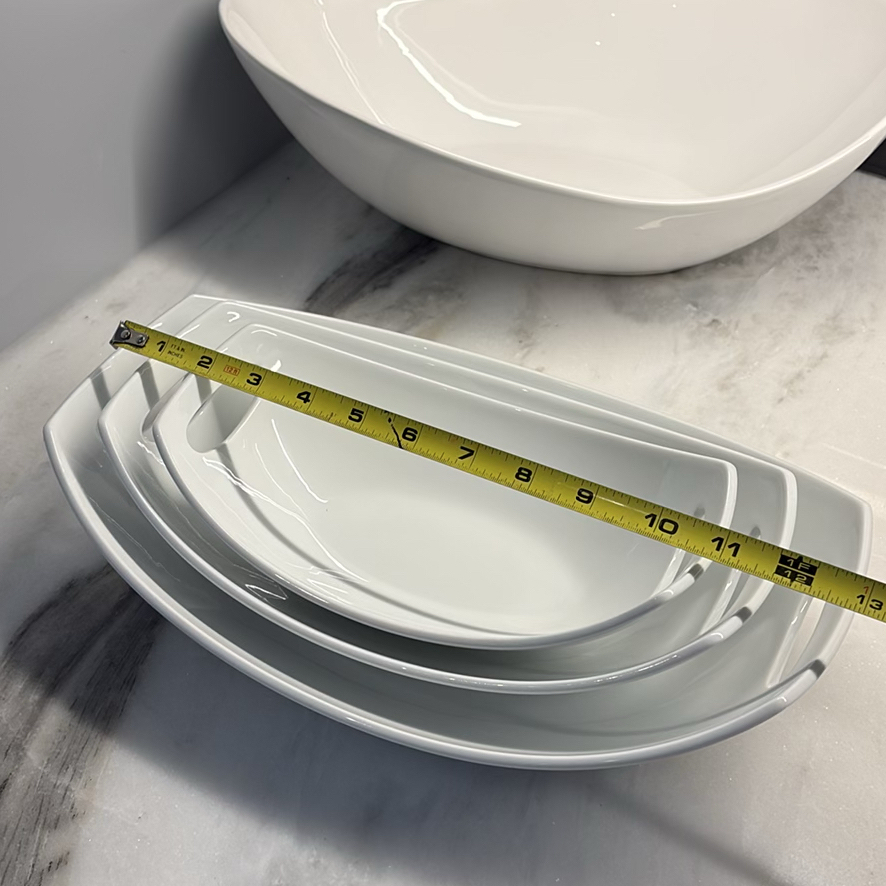 DANSK and PC White Ceramic Serving Bowls and Platters Set - image 8 of 15