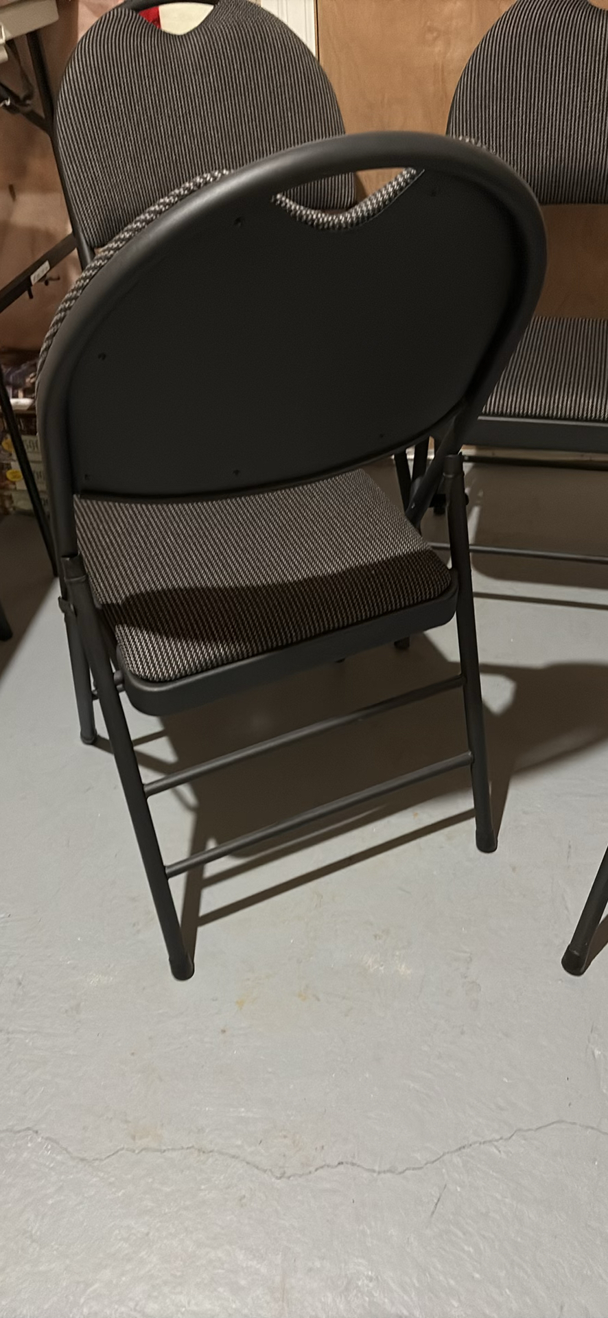 Set of Four Upholstered Folding Chairs - image 7 of 10