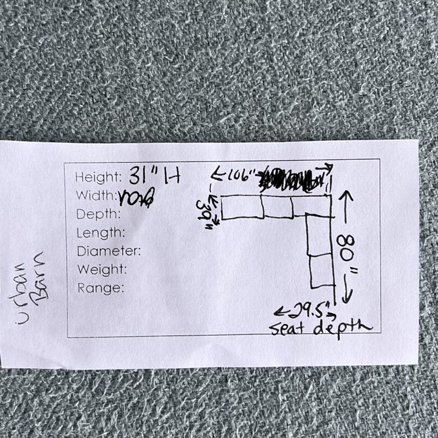 URBAN BARN Sectional Sofa - image 22 of 22