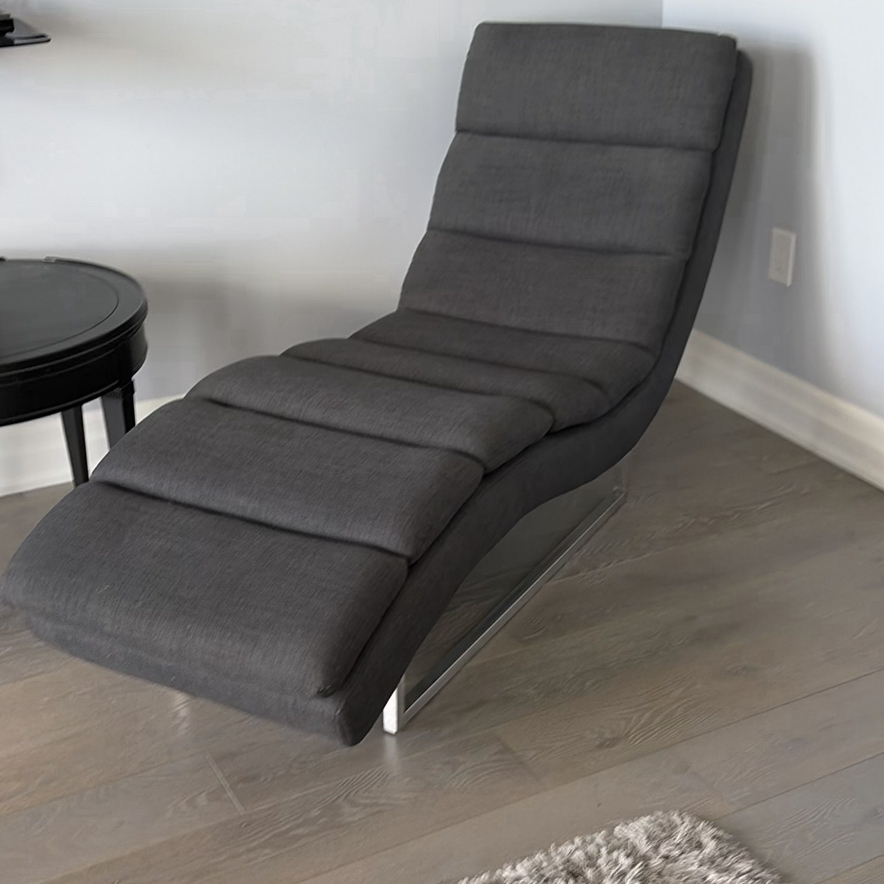 Gray Chaise Lounge Chair - image 1 of 13