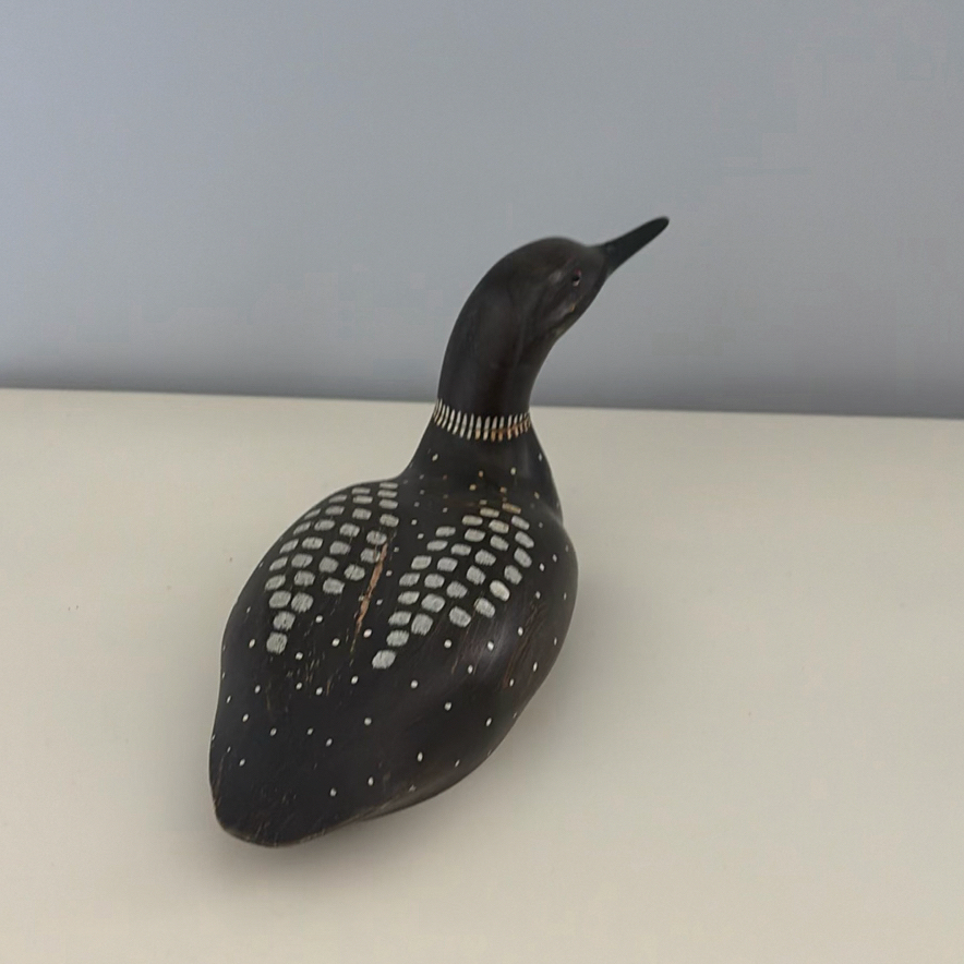 Hand-Carved Loon by RON SADLER & MATS JONASSON Crystal Sculpture - image 3 of 14