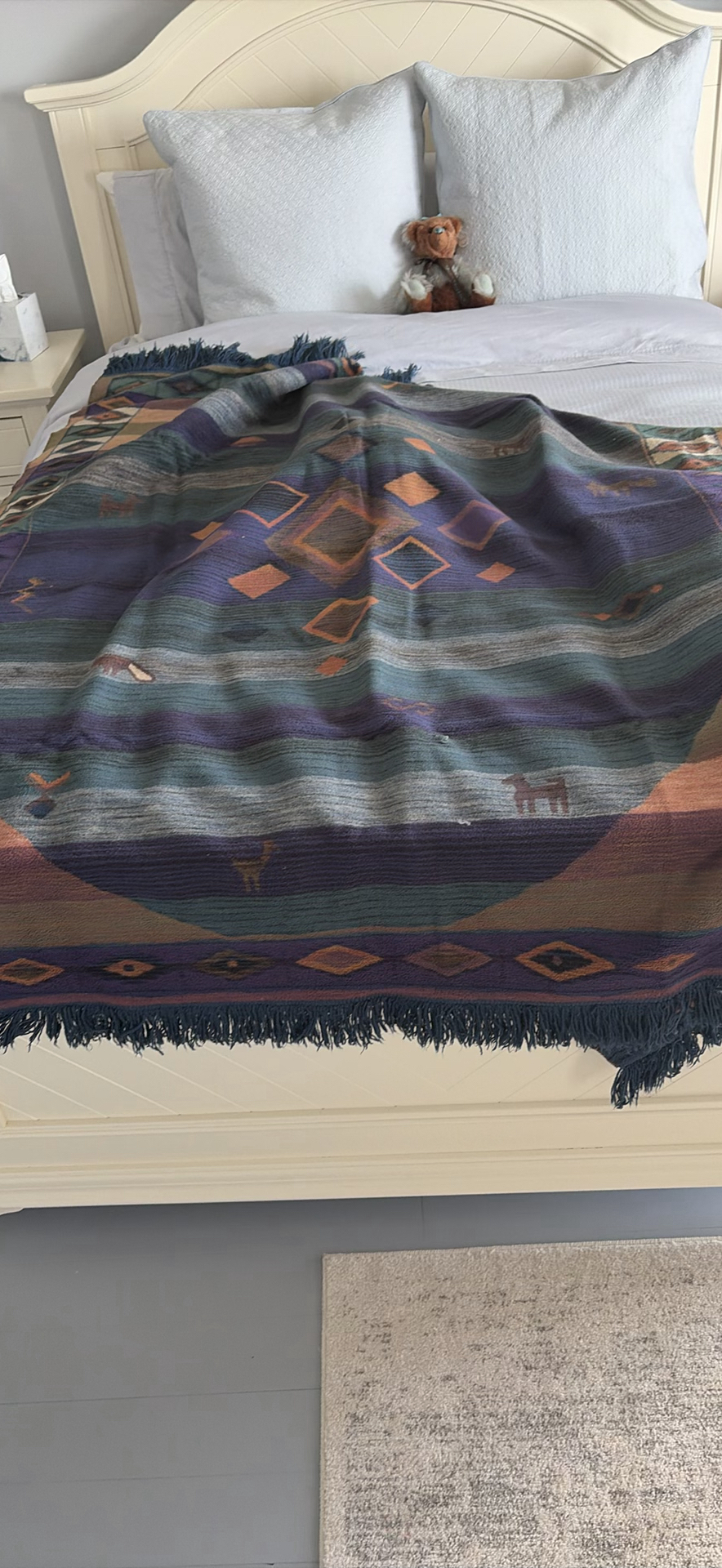 IBENA Fringed Wool and Acrylic Blankets - image 5 of 11