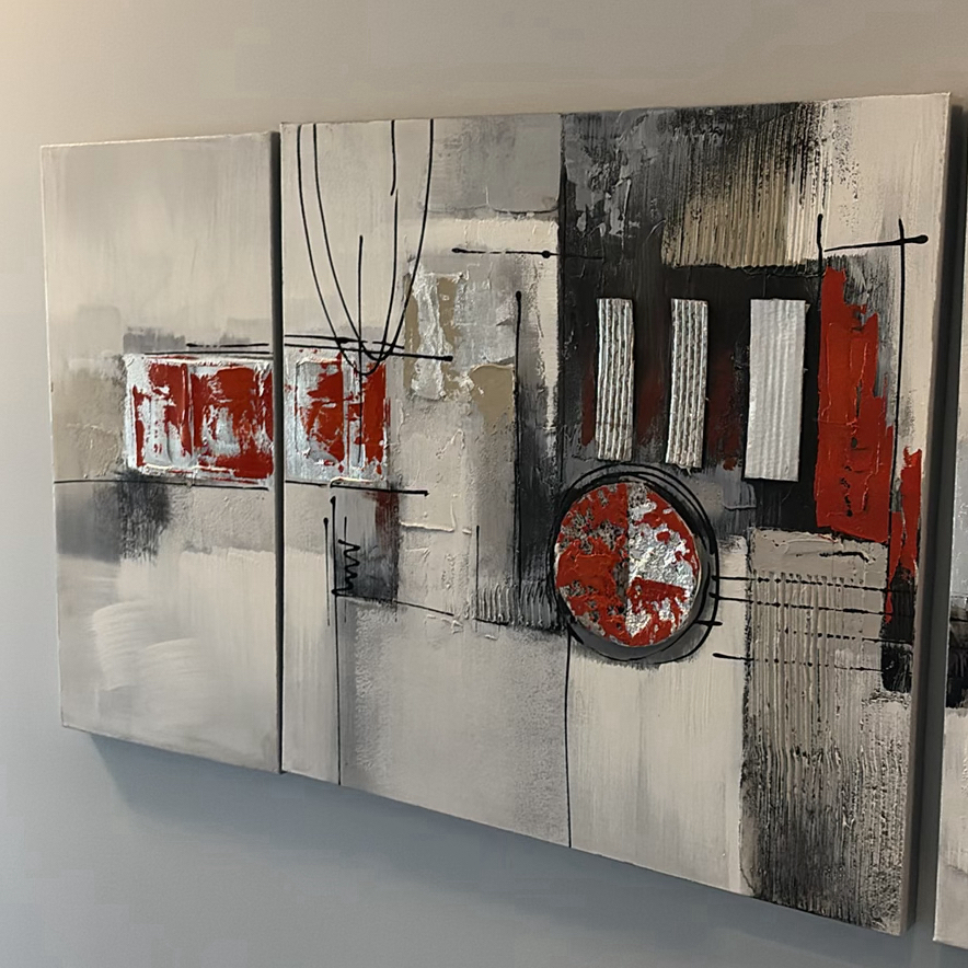 Abstract Multi-Panel Wall Art - image 3 of 8