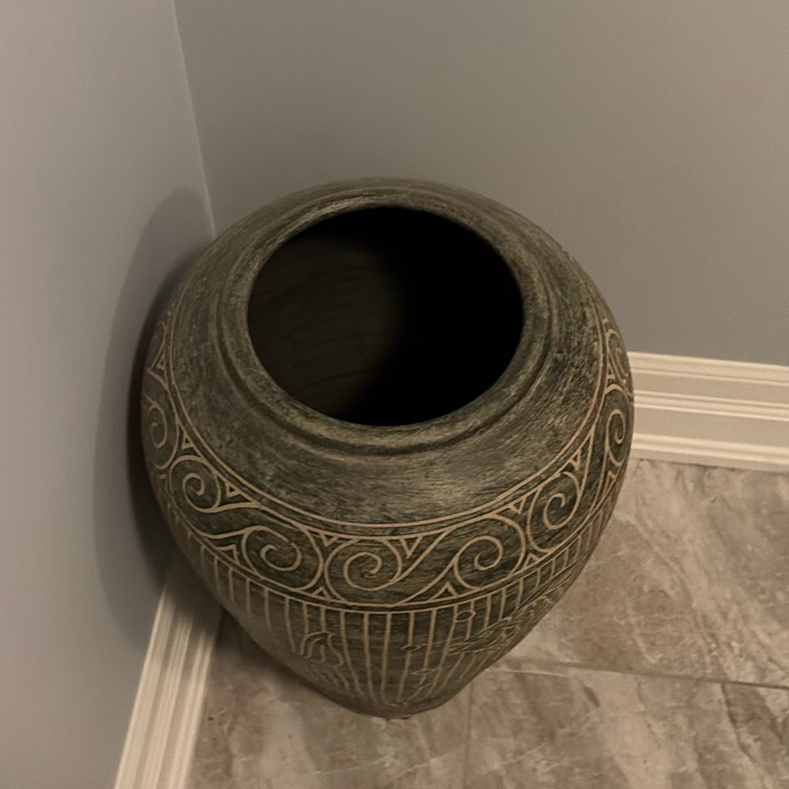 Decorative Fish Pattern Floor Vase - image 3 of 7