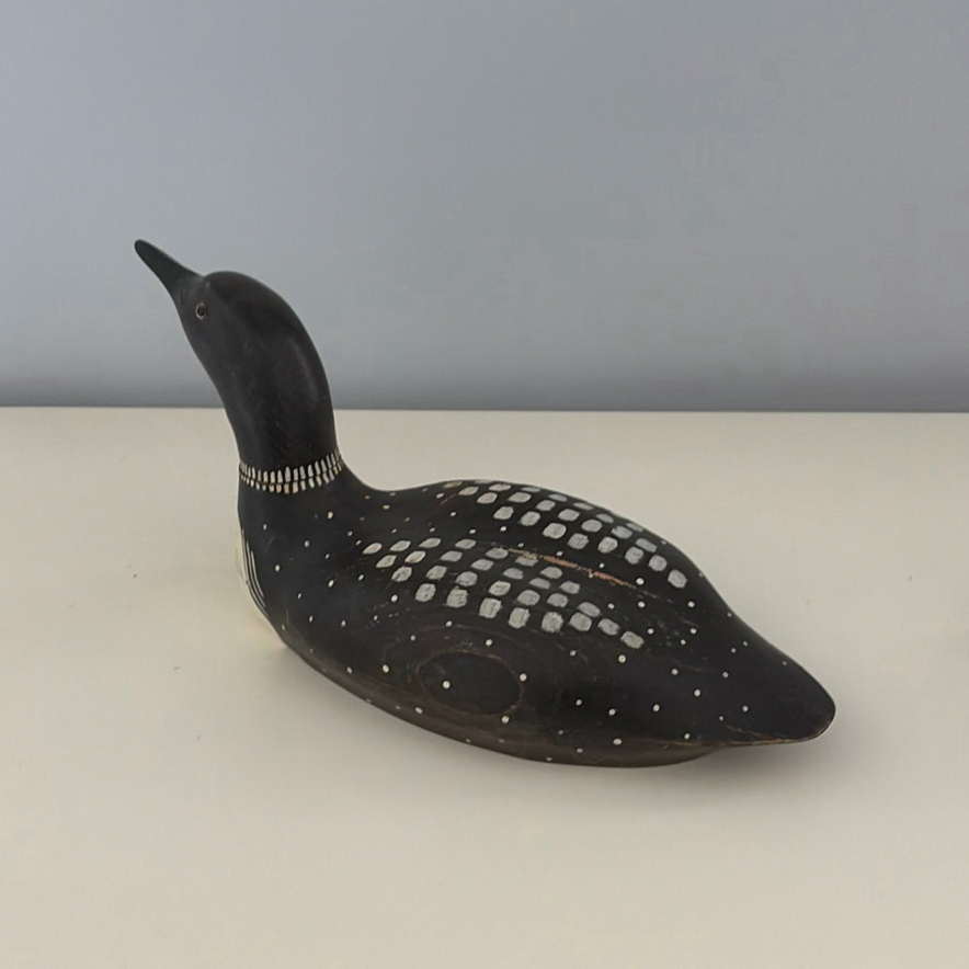 Hand-Carved Loon by RON SADLER & MATS JONASSON Crystal Sculpture - image 4 of 14