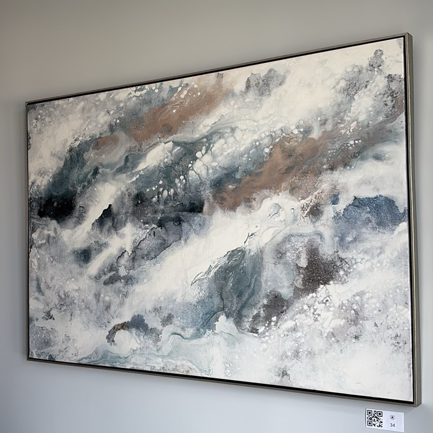 Framed Abstract Wall Art - image 3 of 10