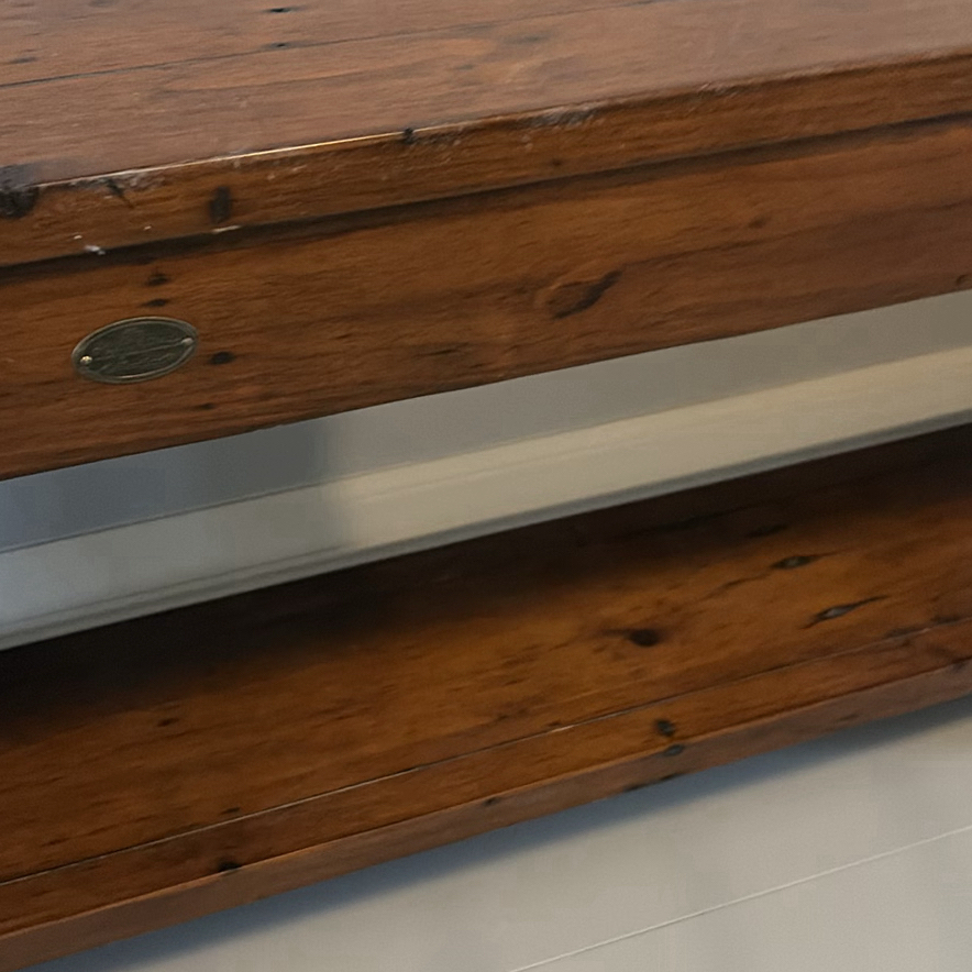Wooden Bench with Shelf - image 9 of 11