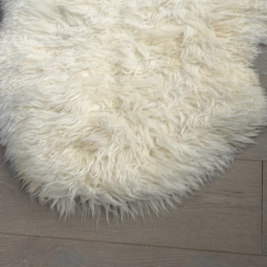 White Sheepskin Rug - image 2 of 10