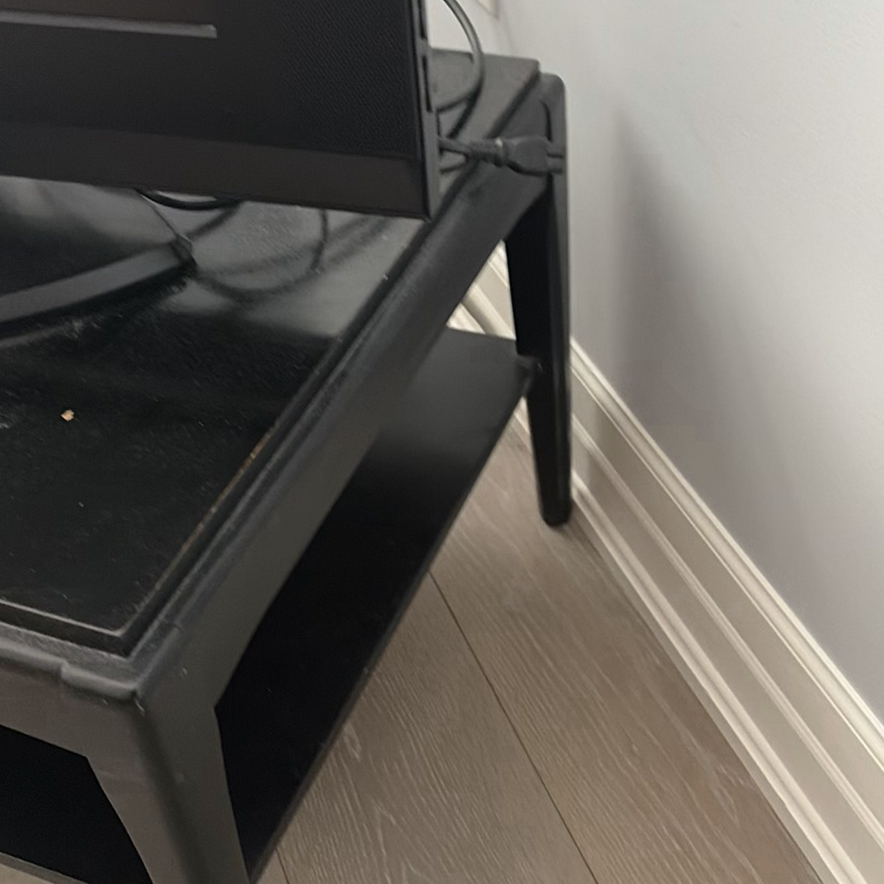 Black Coffee Table with Lower Shelf - image 3 of 8
