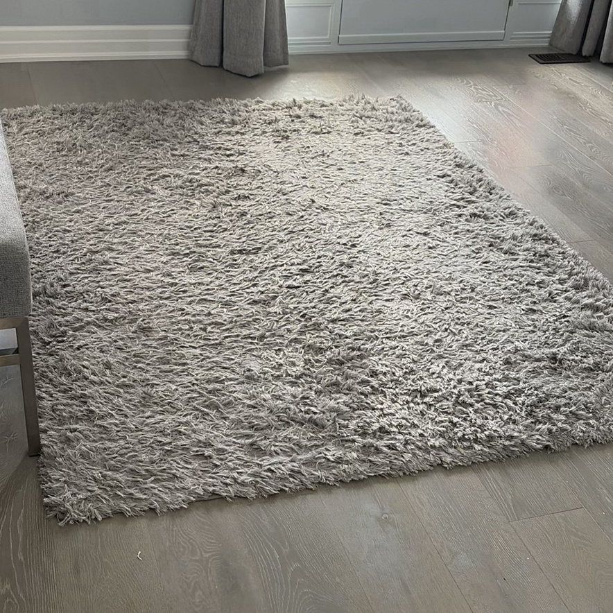 Large Gray Shag Area Rug from ECARPET GALLERY - image 1 of 8