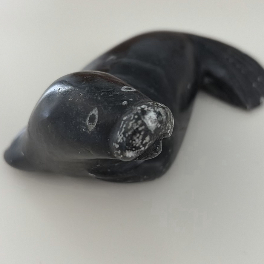 Carved Duck Decoy and Seal Figurine - image 6 of 11
