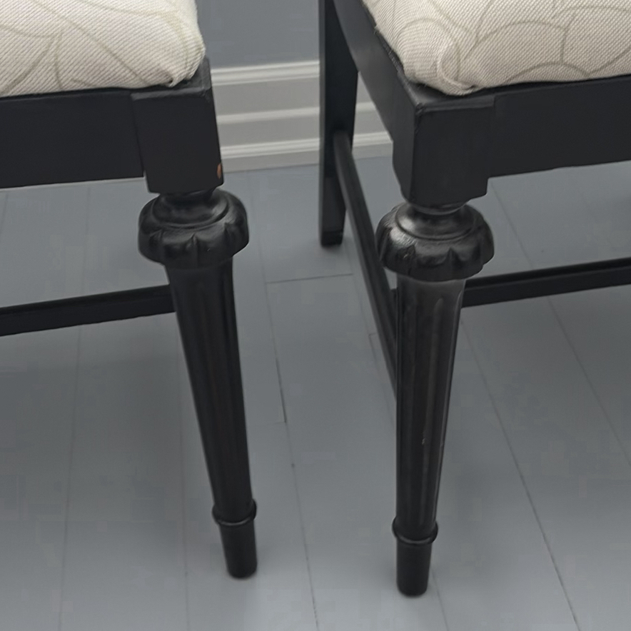 2 Black Wooden Accent Chairs - image 9 of 15