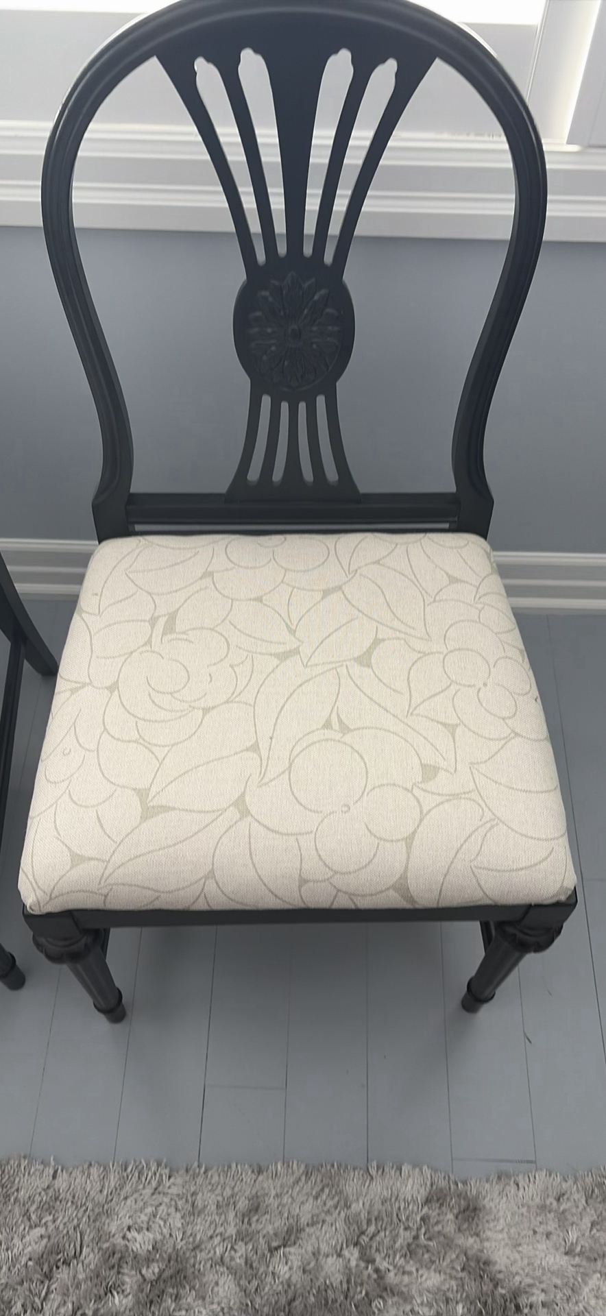 2 Black Wooden Accent Chairs - image 5 of 15