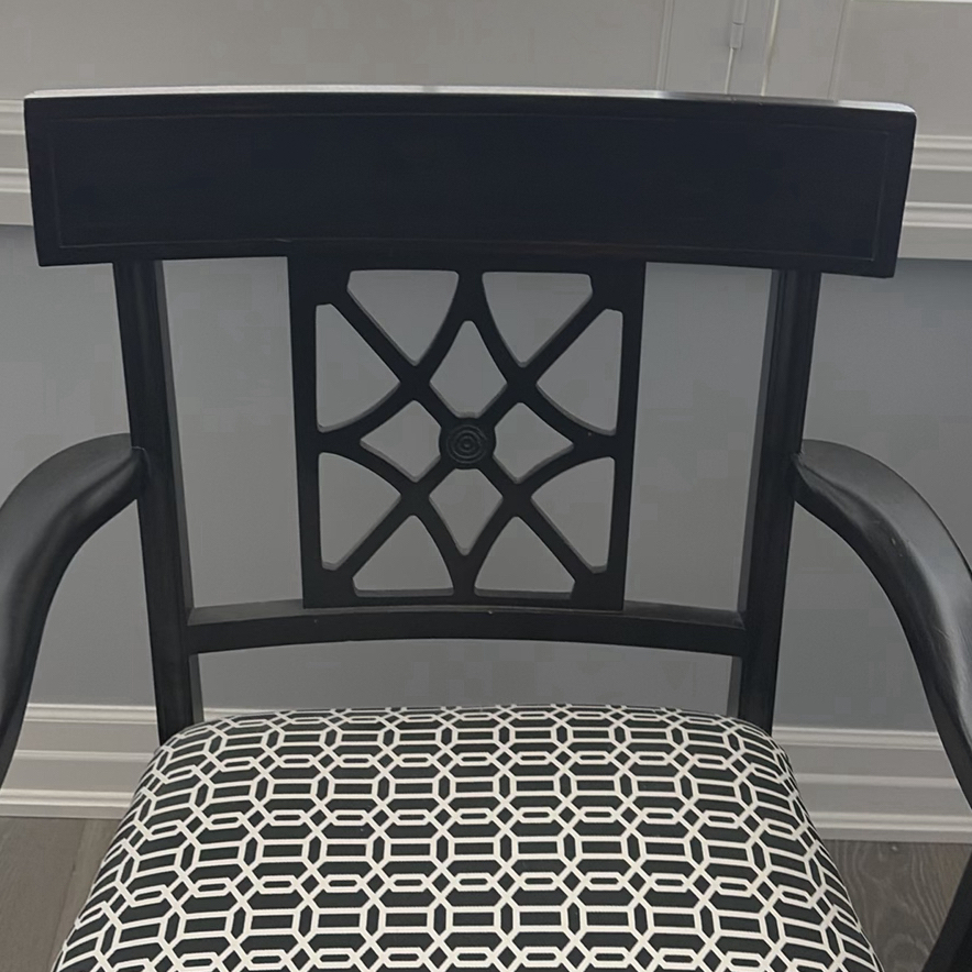 Pair of Black Armchairs - image 7 of 16