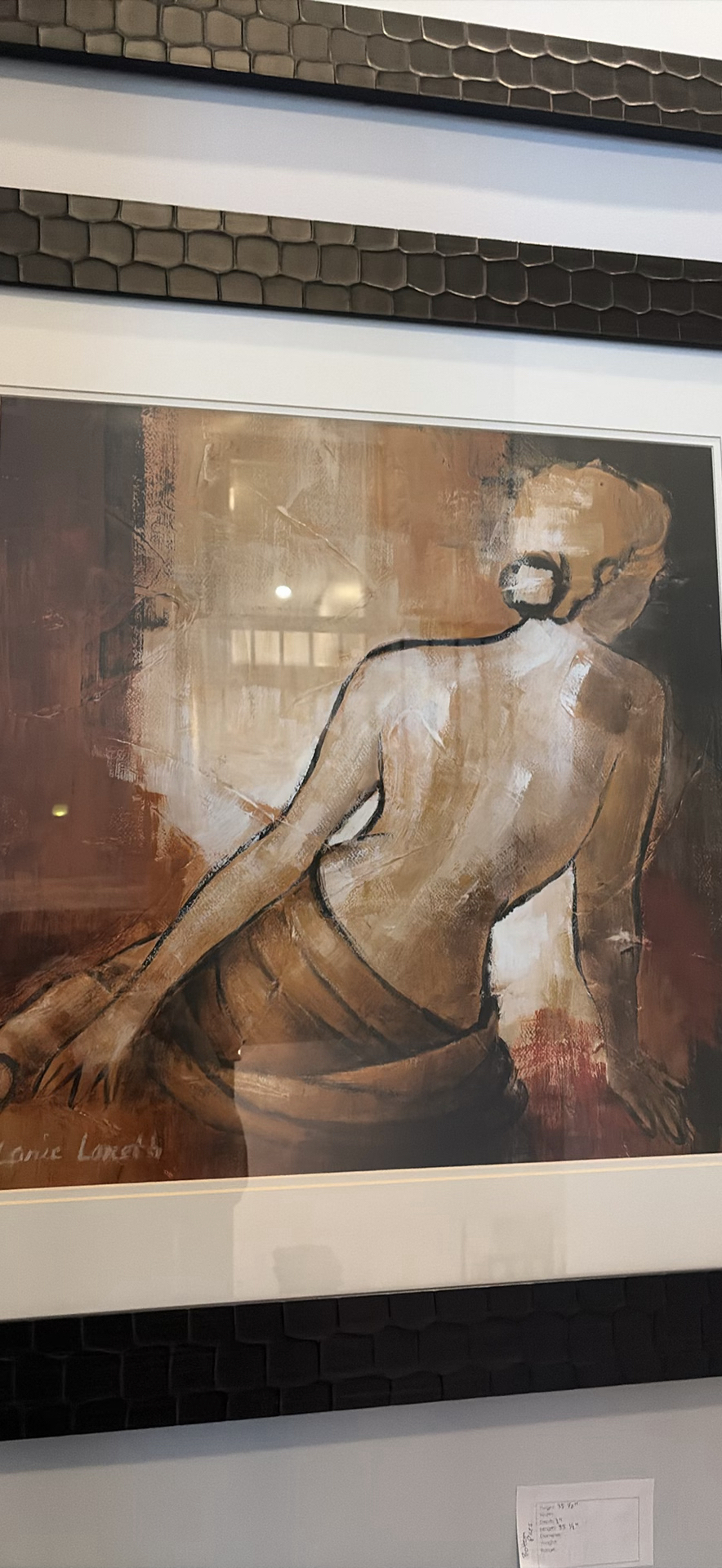 Framed Figural Print - image 4 of 9