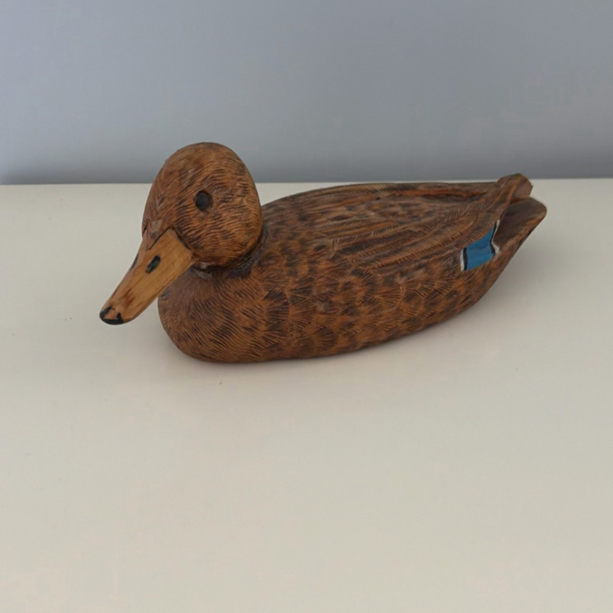 Carved Duck Decoy and Seal Figurine - image 8 of 11
