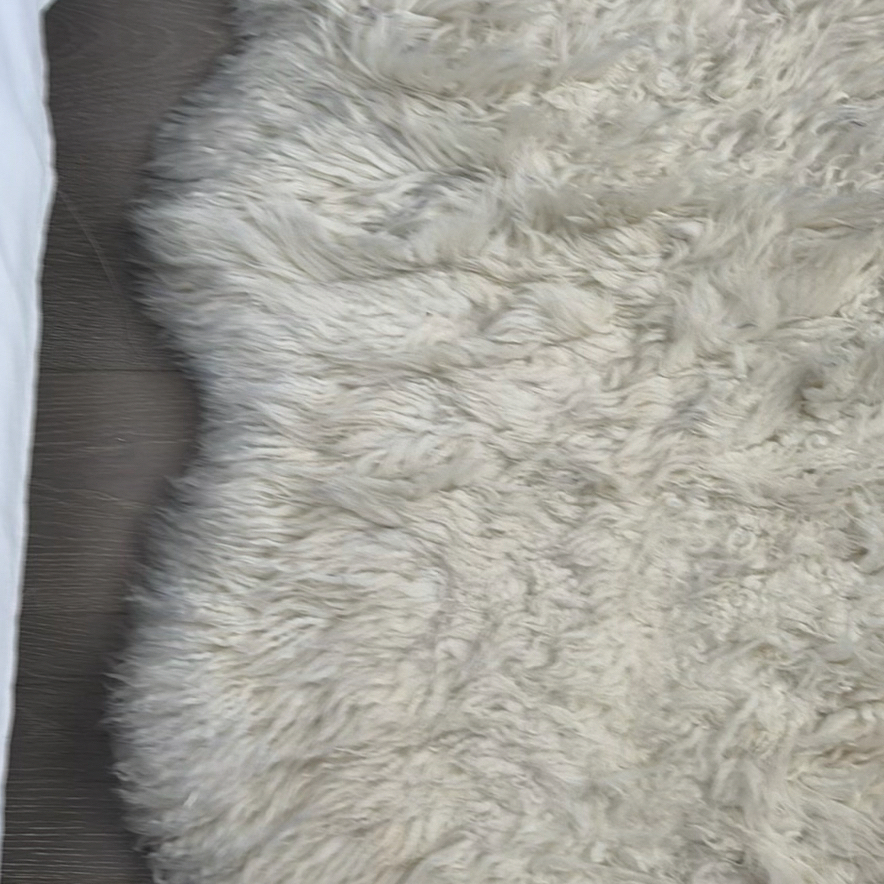 White Sheepskin Rug - image 5 of 10