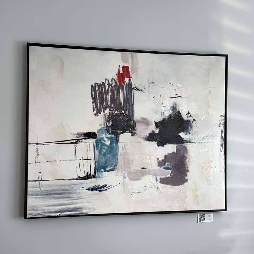 Framed Abstract Wall Art - image 3 of 9