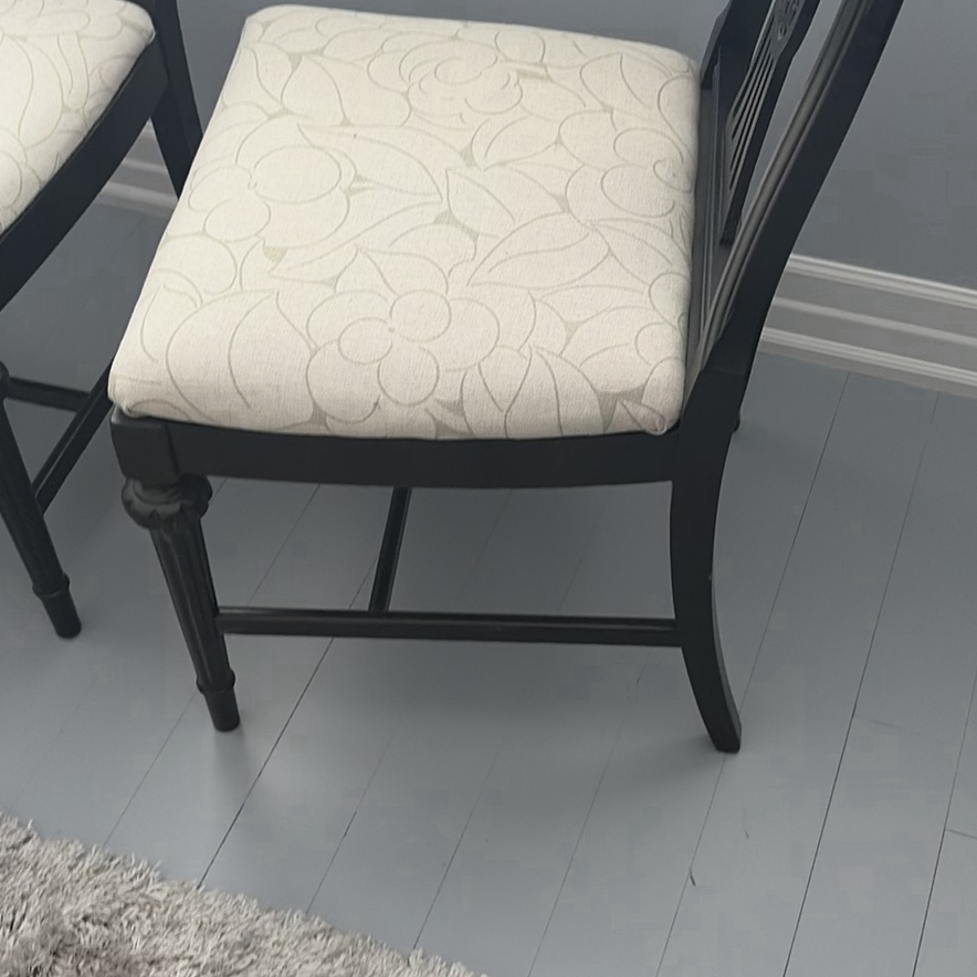 2 Black Wooden Accent Chairs - image 12 of 15