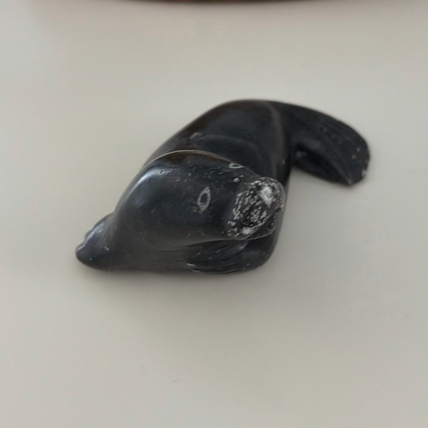 Carved Duck Decoy and Seal Figurine - image 5 of 11
