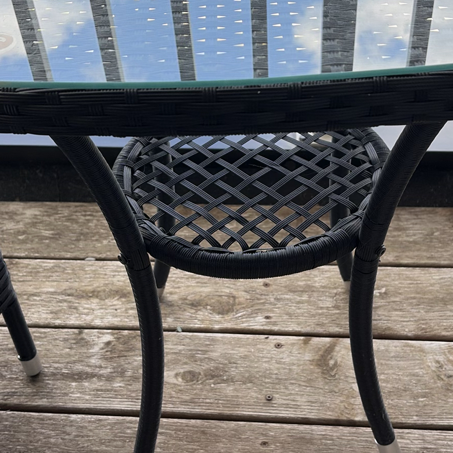 Three-Piece Resin Wicker Patio Bistro Set - image 8 of 11