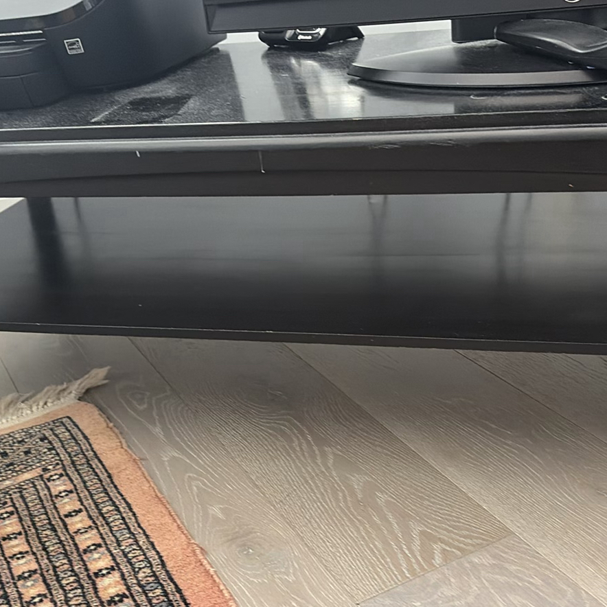 Black Coffee Table with Lower Shelf - image 4 of 8