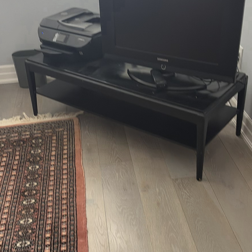 Black Coffee Table with Lower Shelf - image 1 of 8