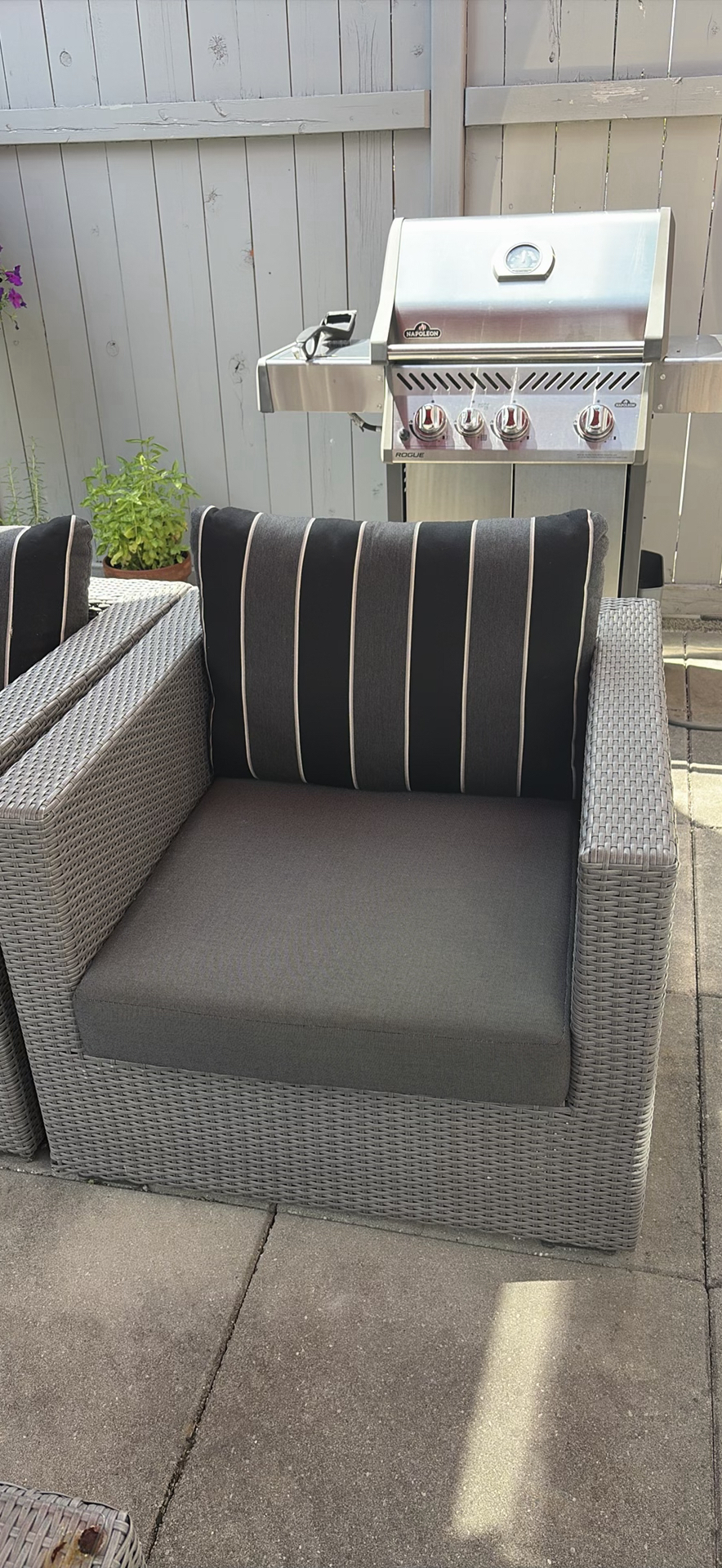 SUNBRELLA Outdoor Resin Wicker Patio Seating Set with Coffee Table - image 3 of 14