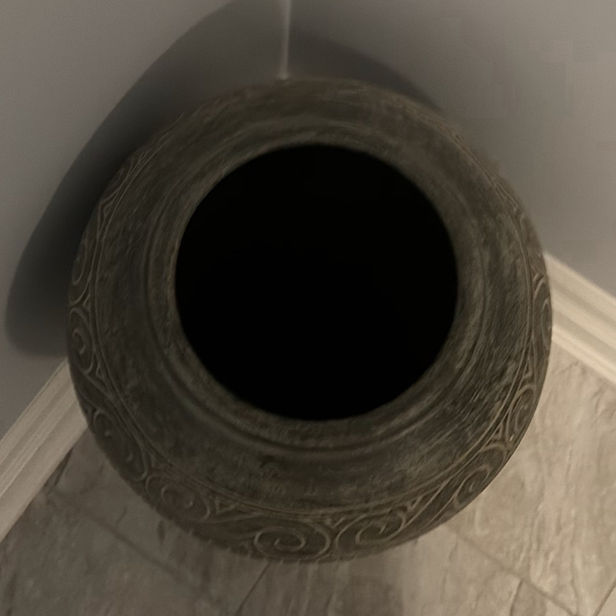 Decorative Fish Pattern Floor Vase - image 2 of 7