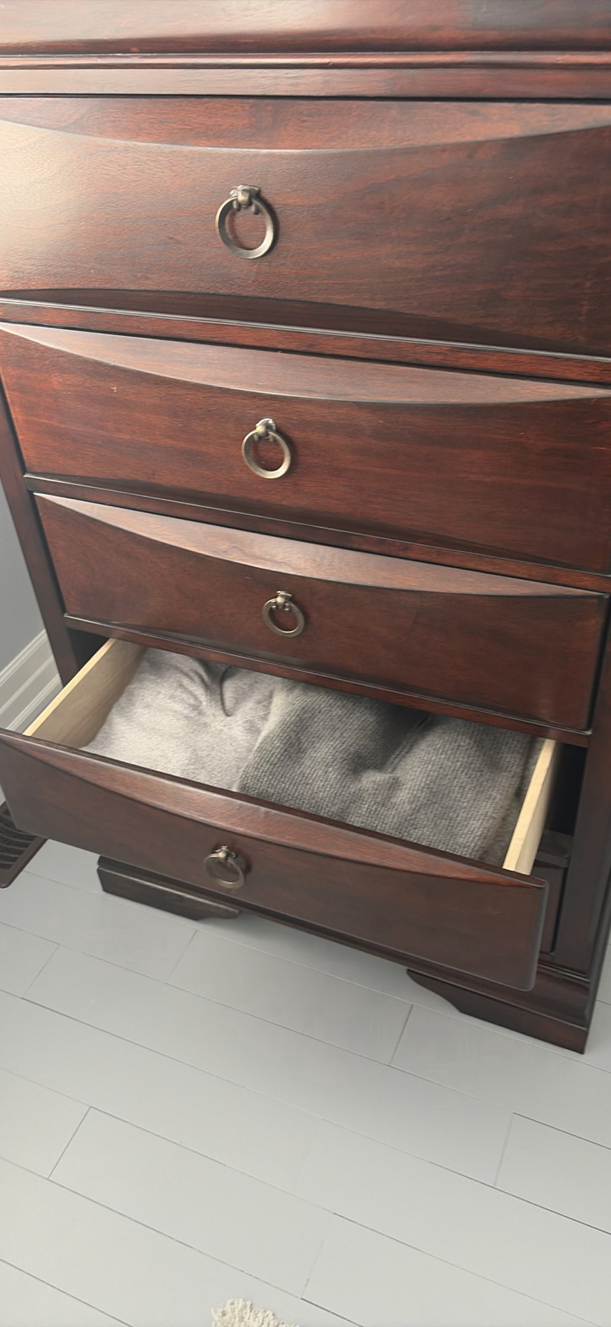 Wooden Five-Drawer Dresser - image 9 of 15