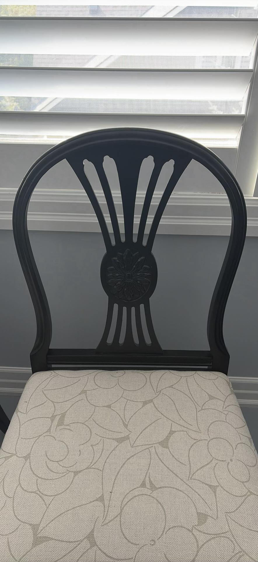 2 Black Wooden Accent Chairs - image 3 of 15