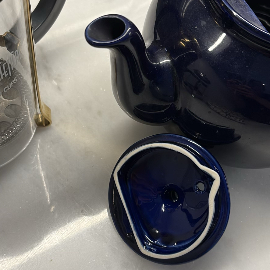 Ceramic Teapot, French Press Coffee Makers, and Fabric Pot Holder - image 3 of 15
