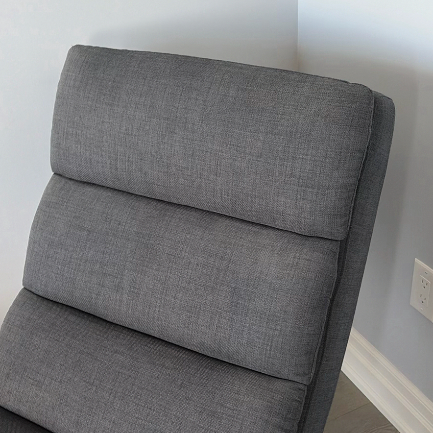 Gray Chaise Lounge Chair - image 2 of 13