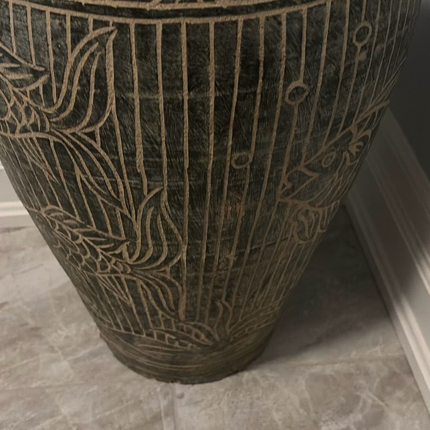 Decorative Fish Pattern Floor Vase - image 6 of 7