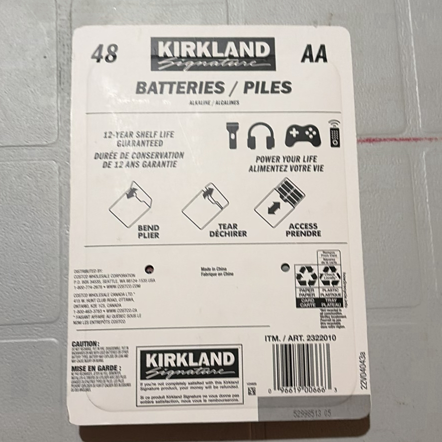 Kirkland Signature AA Batteries, EasyLiner Shelf Liner Rolls, & Folding Hand Truck - image 3 of 13