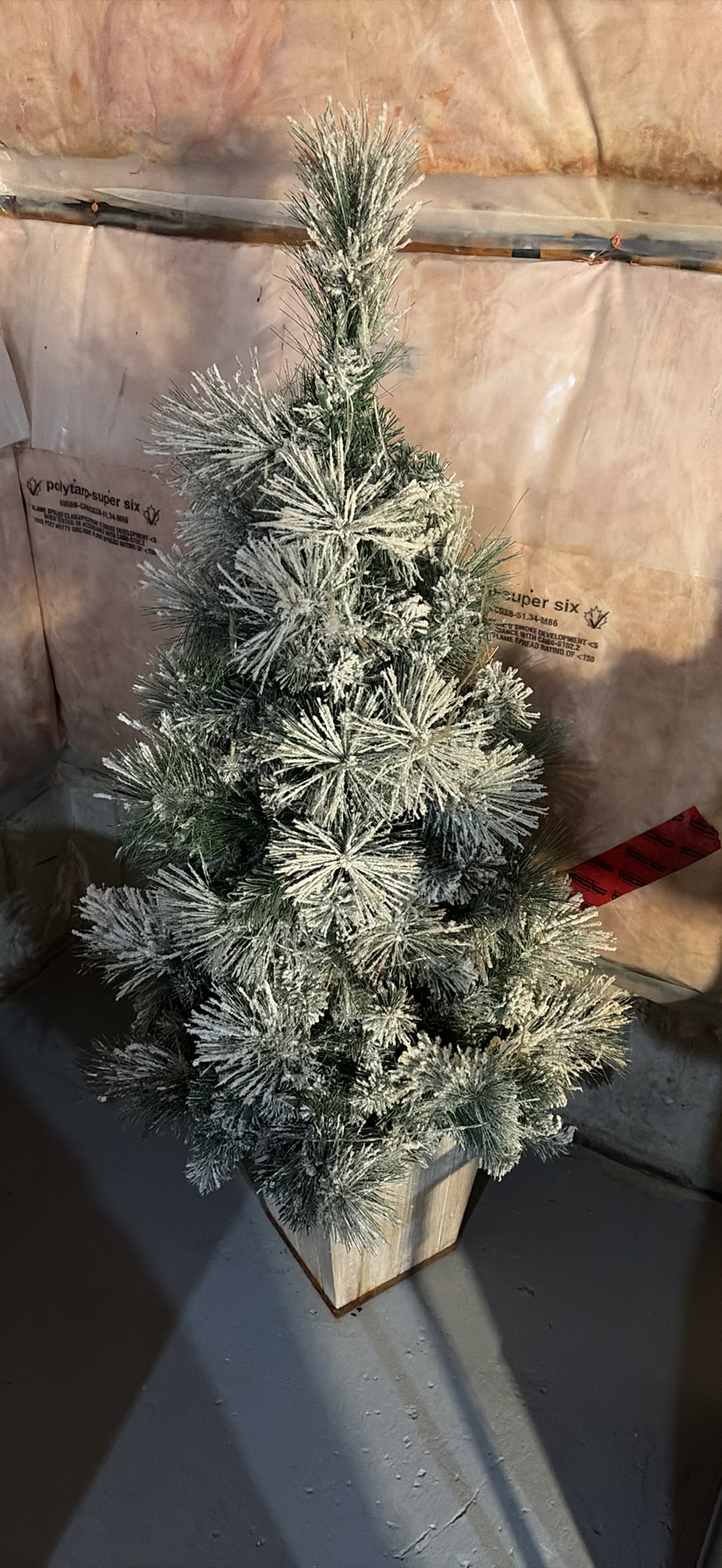 Arctic Holiday Flocked Artificial Christmas Tree with Lights - image 1 of 7