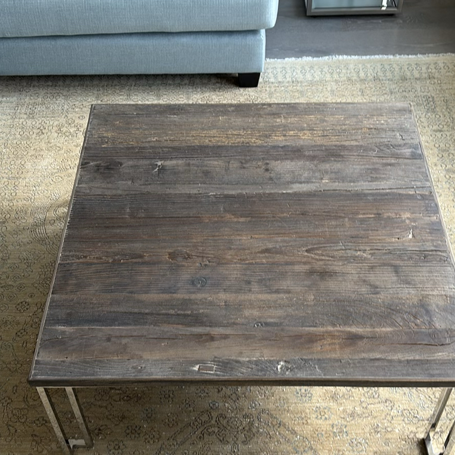 ELTE Wood Top Coffee Table - image 4 of 11