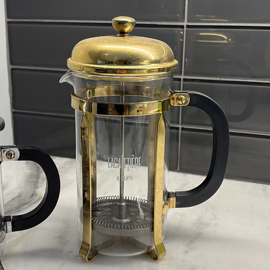 Ceramic Teapot, French Press Coffee Makers, and Fabric Pot Holder - image 9 of 15