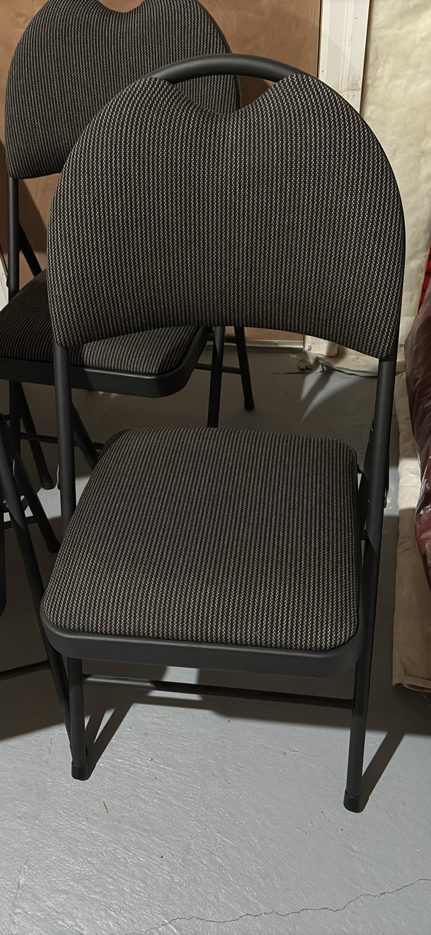 Set of Four Upholstered Folding Chairs - image 2 of 10