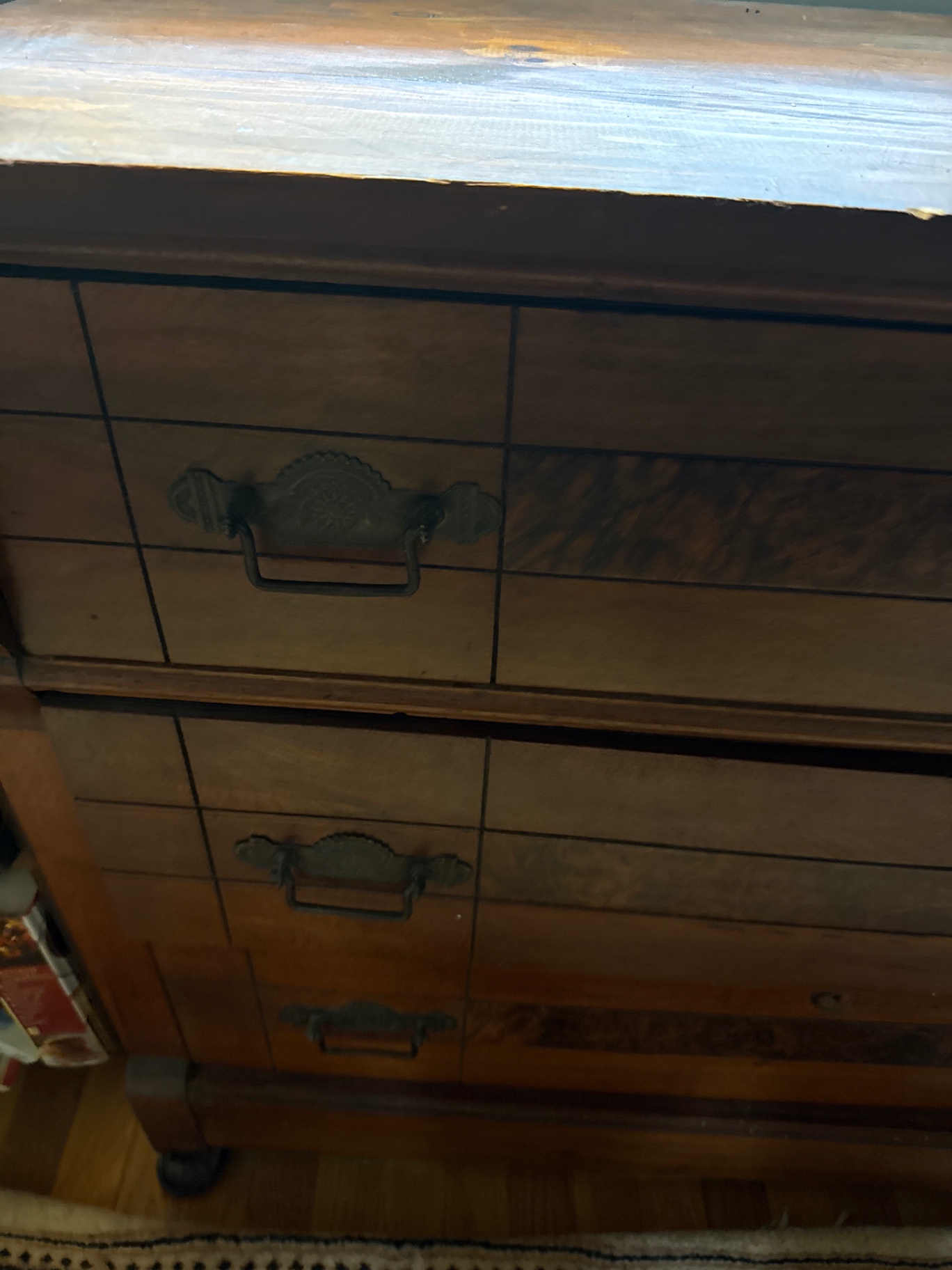Vintage wooden chest of drawers - image 3 of 4