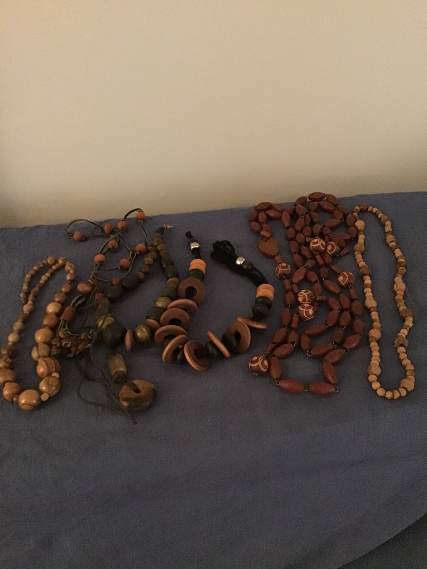 Assorted wooden bead necklaces - image 1 of 3