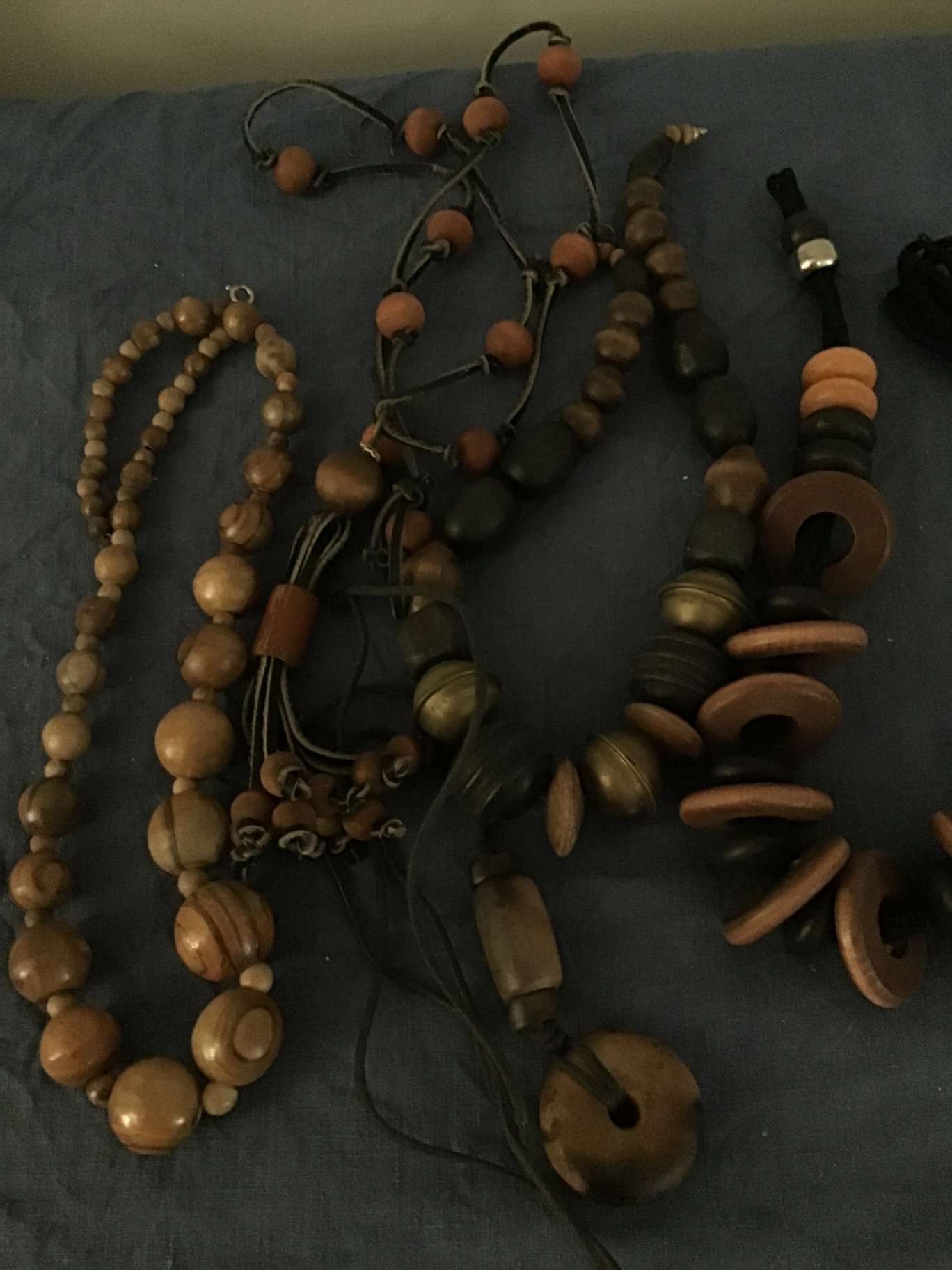 Assorted wooden bead necklaces - image 2 of 3