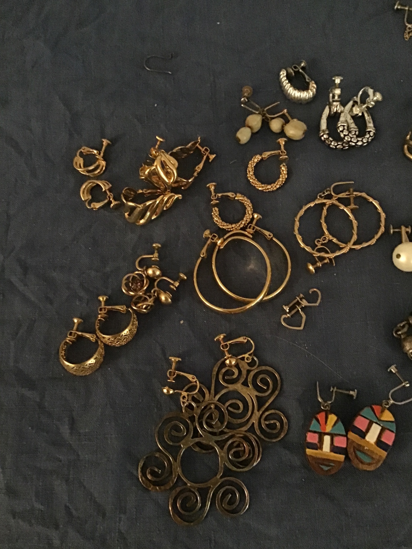 A collection of Vintage earrings with screw backs - image 2 of 3