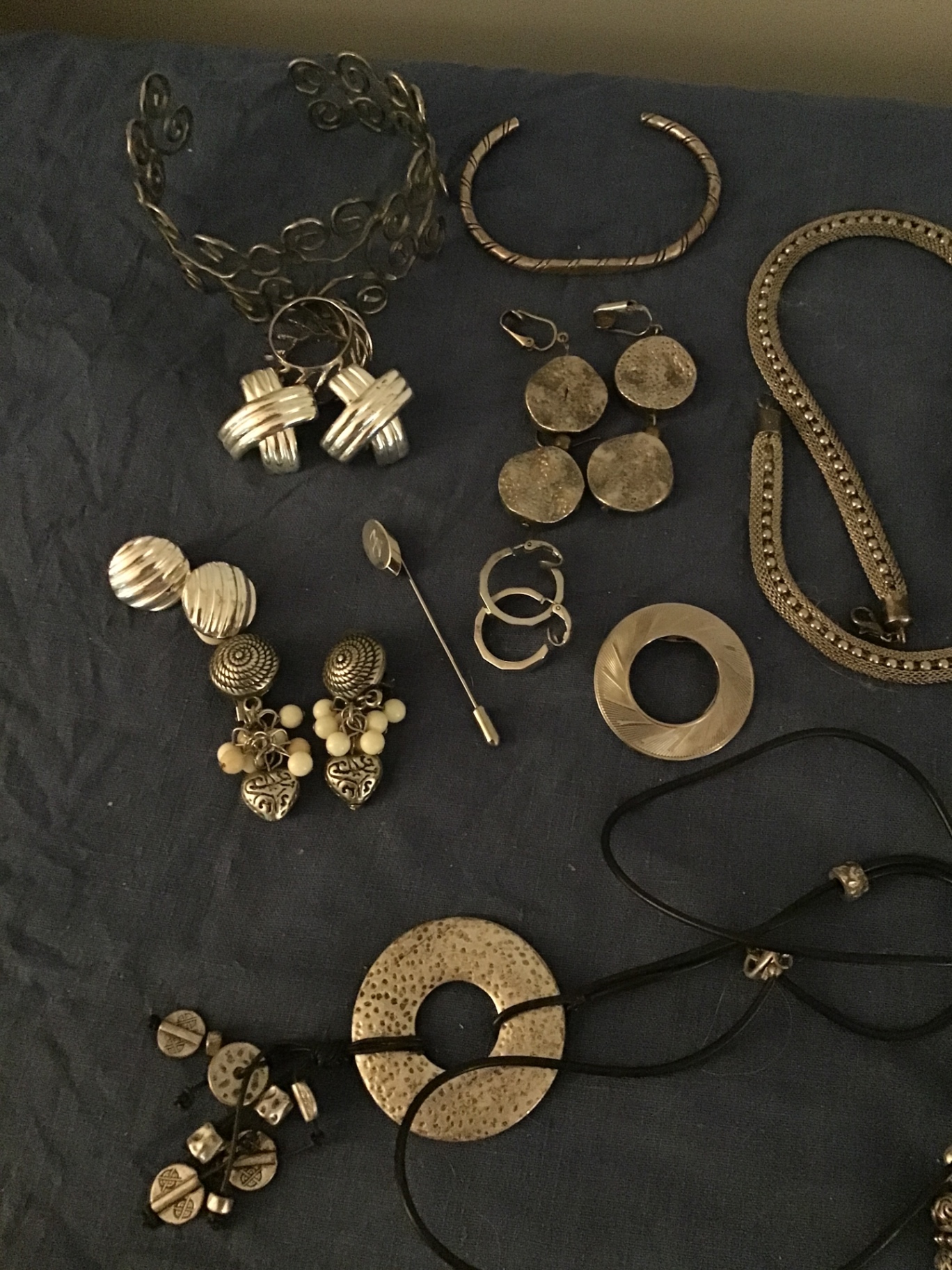 Assorted silver-tone jewelry collection - image 2 of 3