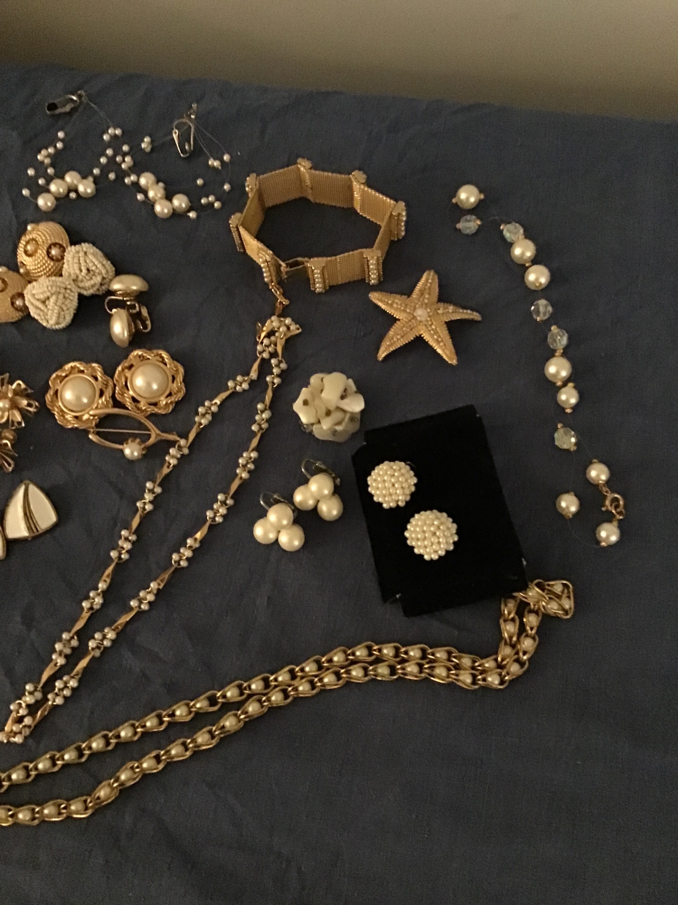 Assorted gold-tone and  ‘pearl ‘jewelry collection - image 3 of 3
