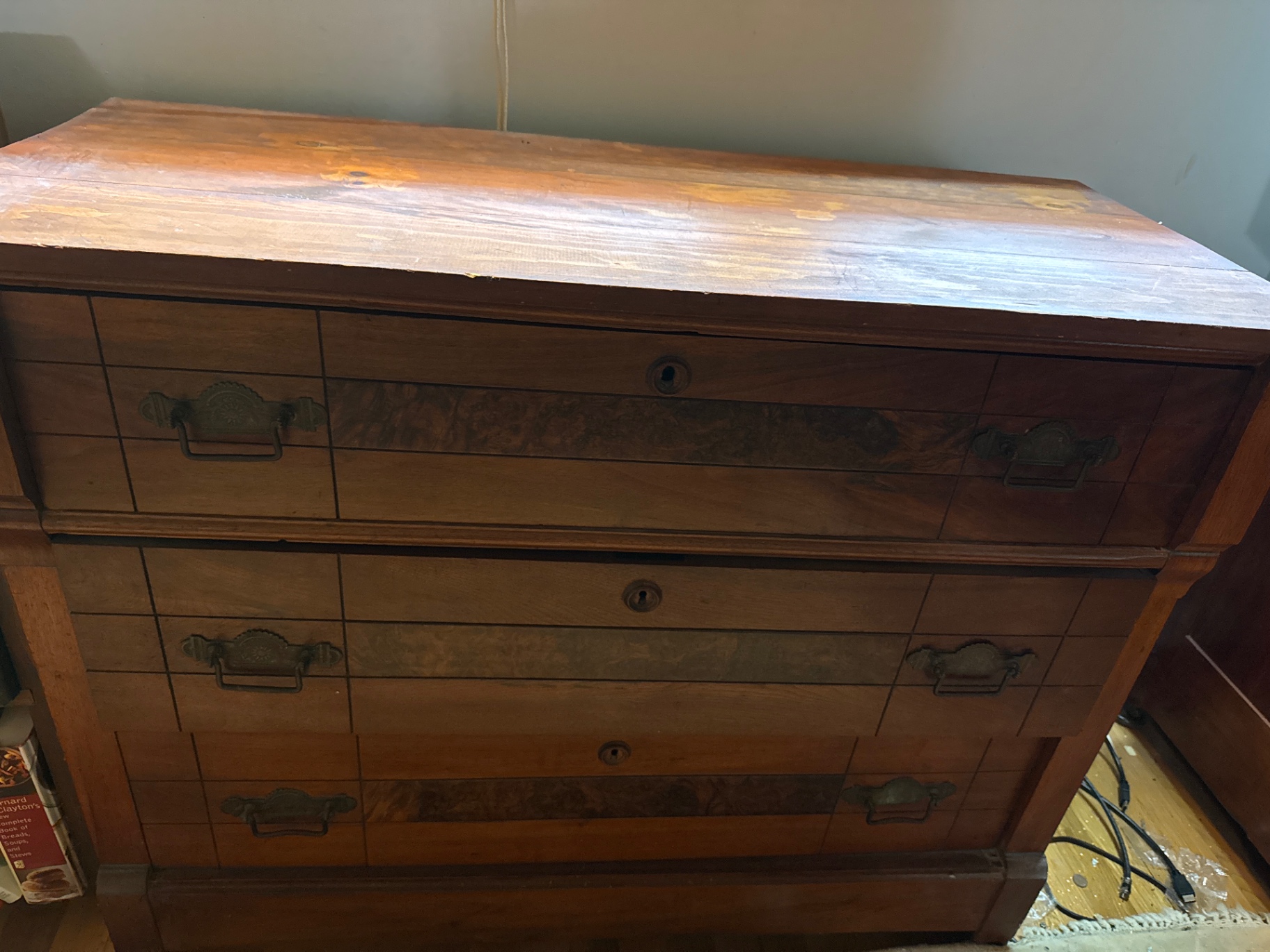 Vintage wooden chest of drawers - image 2 of 4