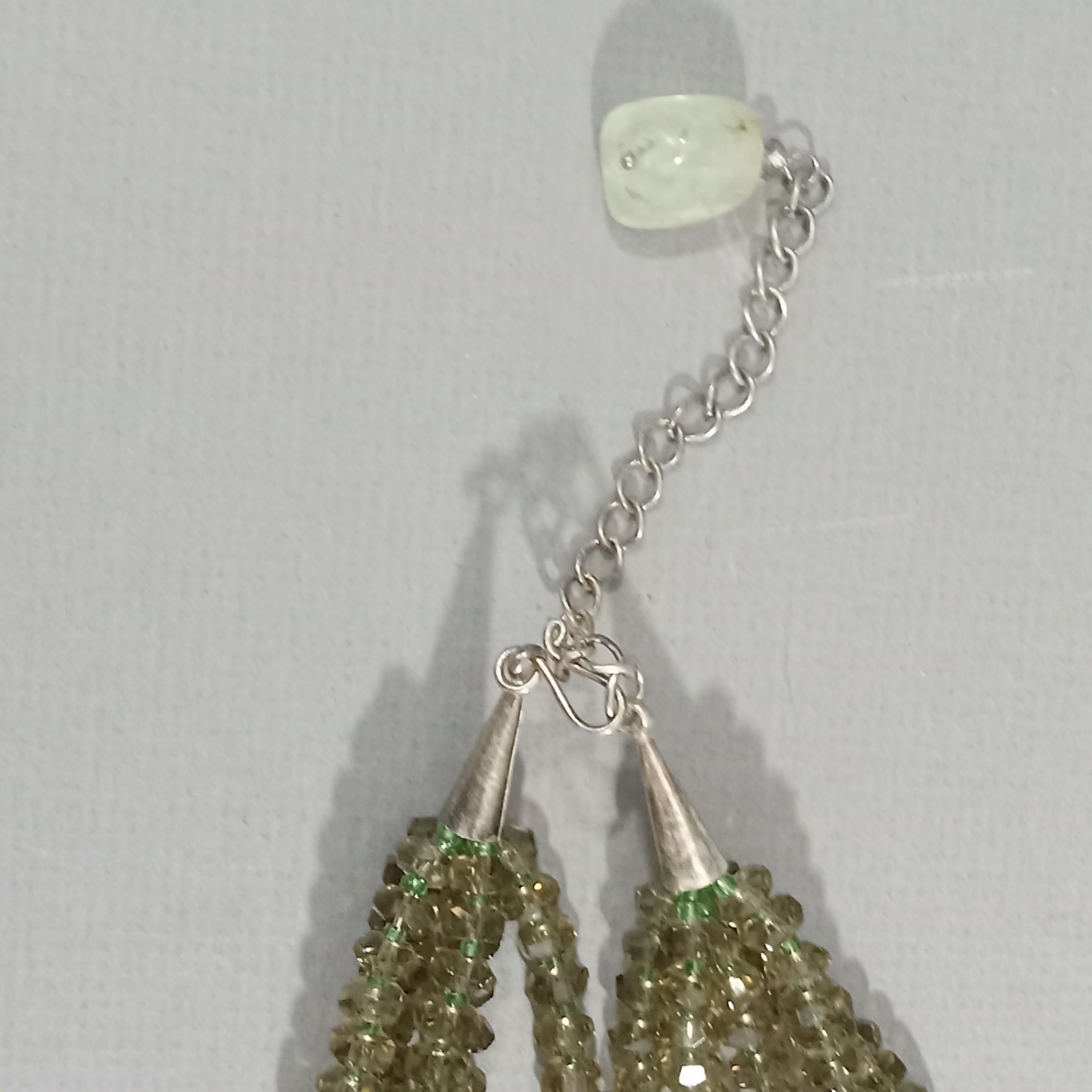 Hand Beaded Floral Jewelry - Greens - image 6 of 17