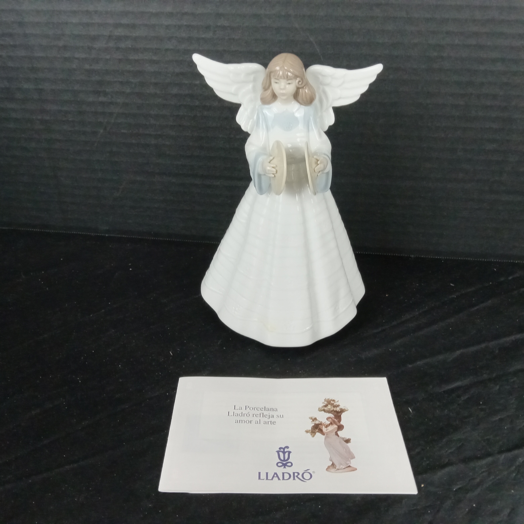 Lladro Angel w/Cymbals Figurine - image 2 of 6